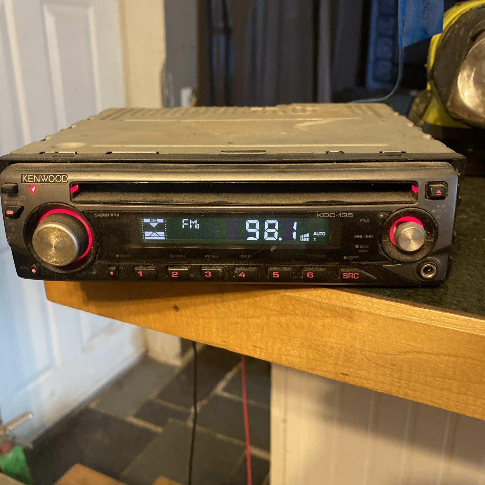 Kenwood Car Stereo KDC-135 Cd Player Vintage 90’s Audio Tested 1DIN