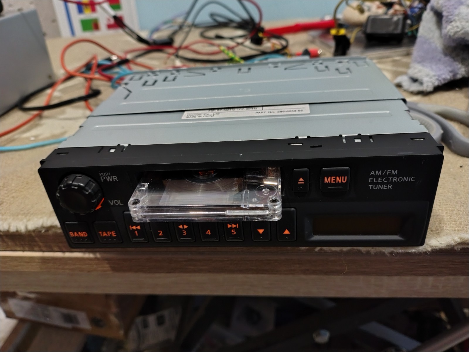 OEM Nissan Clarion PN-1757L Cassette Player In Dash Receiver Fully Working Great