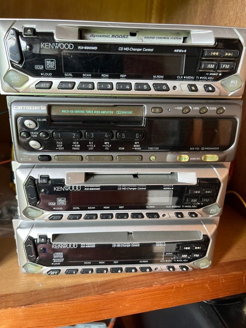 KENWOOD RX-690MD x2 RX-490CD Carrozzeria KEH-P33 JDM Car Audio 4PC Tested