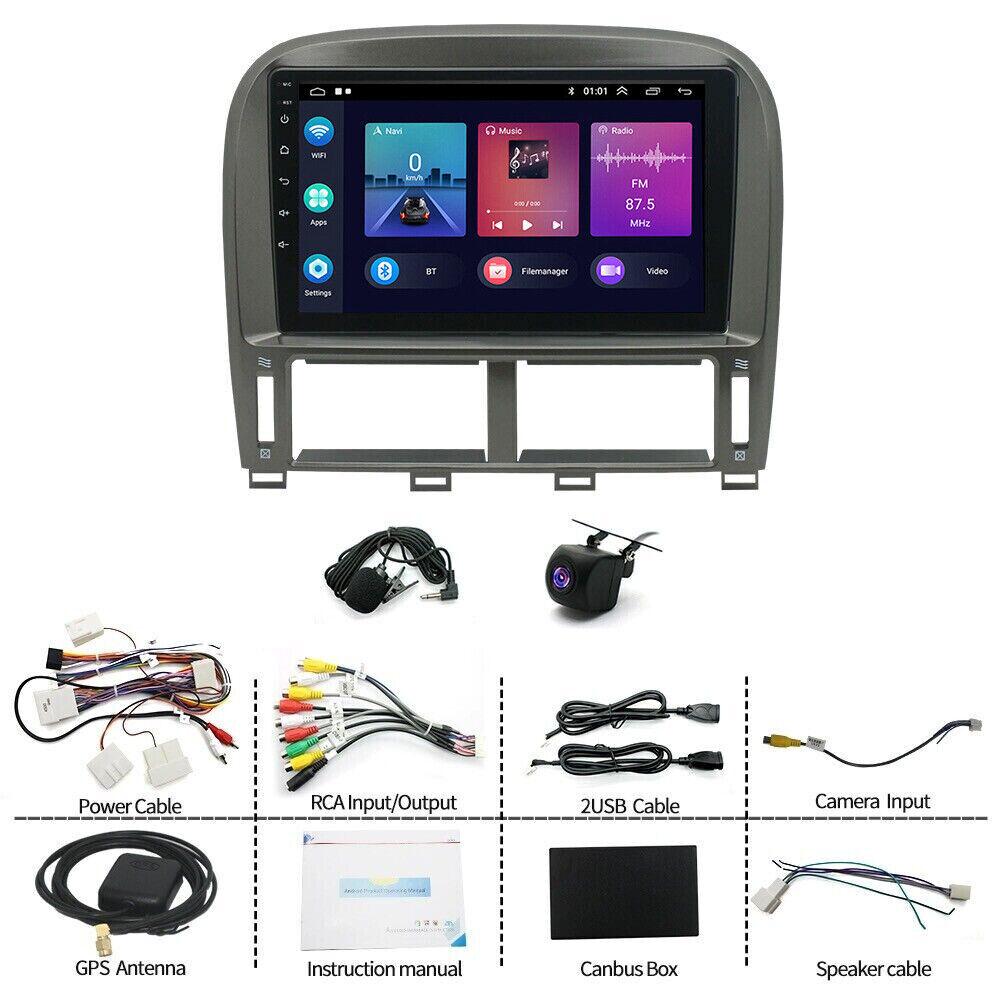 For Lexus LS430 2001 2002 2003-2006 Android 13 Stereo GPS Nav Wifi Radio CarPlay