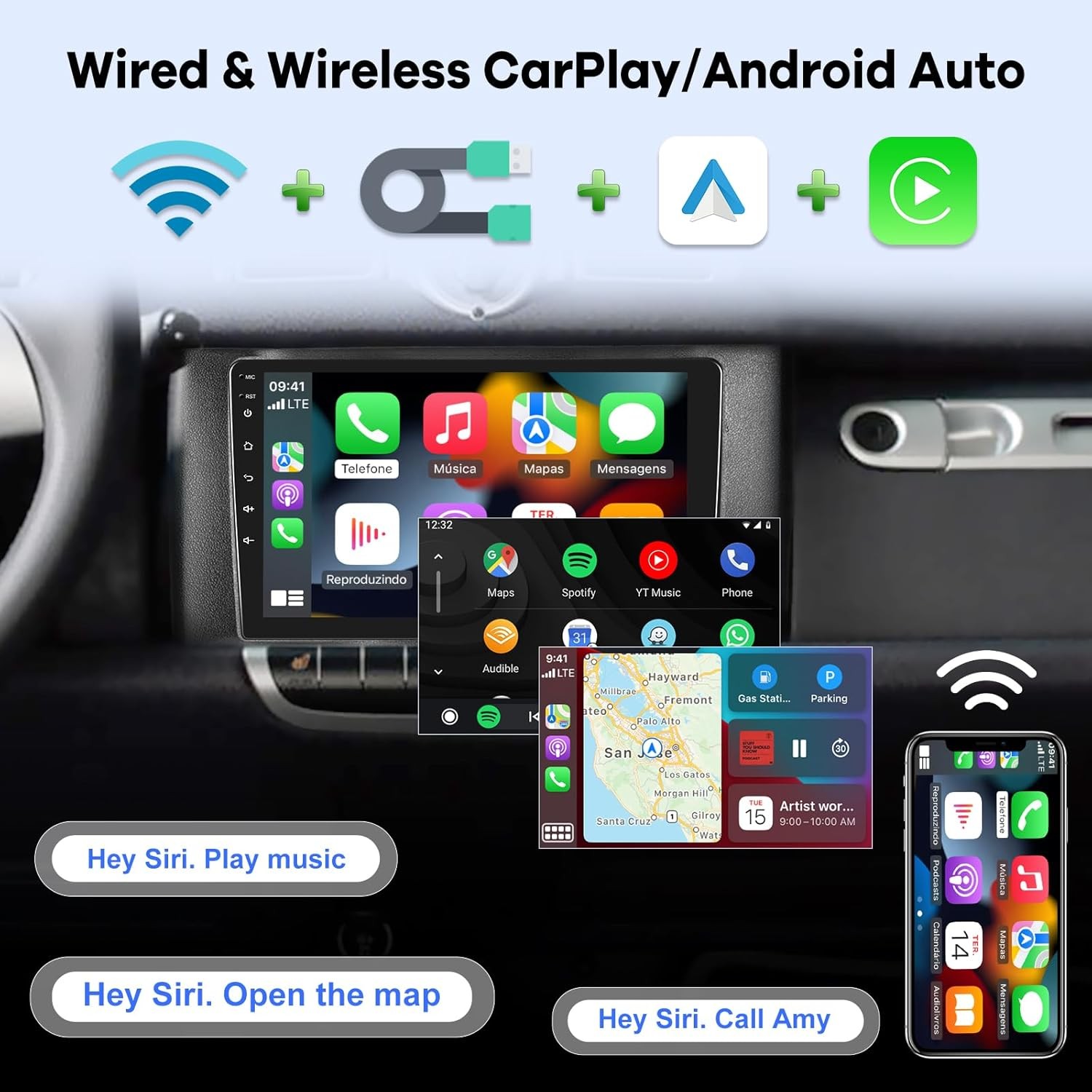 [2G+32G] Car Radio for Mercedes Benz Smart Fortwo 2011-2015, 9 inch Android…