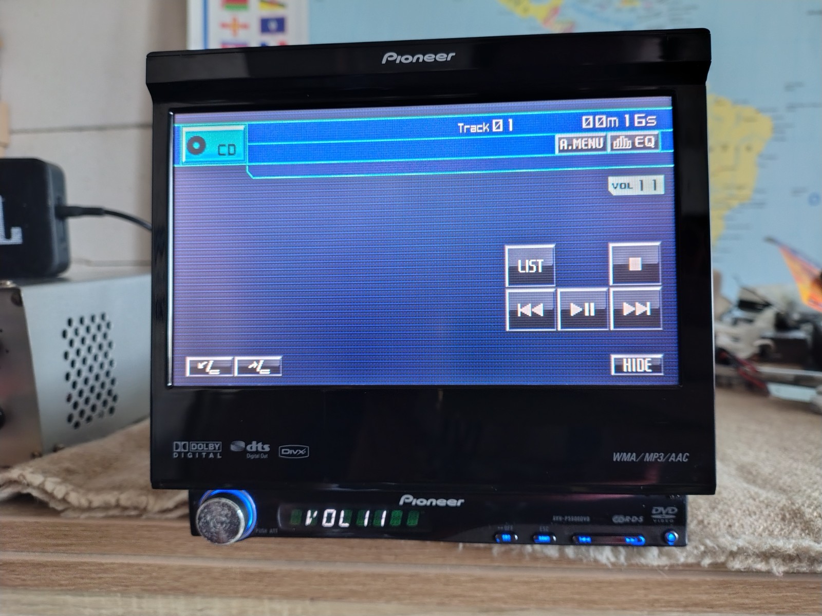 Pioneer AVH P5900DVD Car Stereo CD/DVD Player In Dash Receiver Fully Working