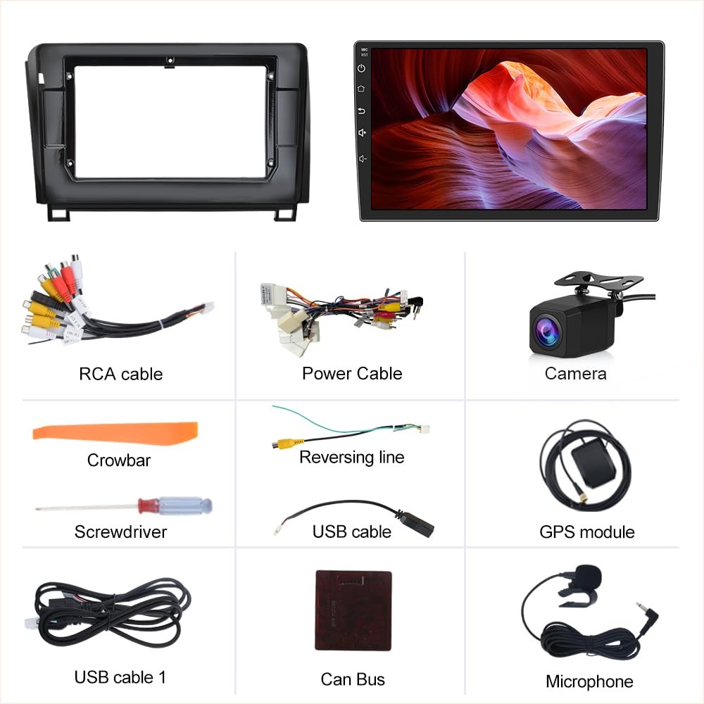 Vratzn 5GWiFi Upgrade Car Radio Stereo for Toyota Tundra 2007-2013 Toyota Seq…