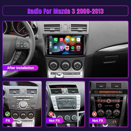 Android 12 Car Stereo for Mazda 3 2009-2013 Radio Upgrade Mazda3 2009-2013