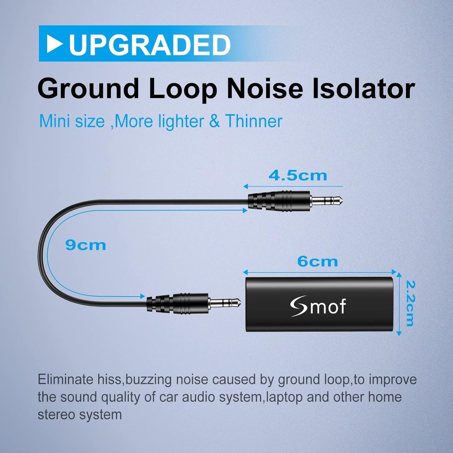 Cut Out Buzzing Feed with the 3.5mm Audio Ground Loop Isolator, Light Weight