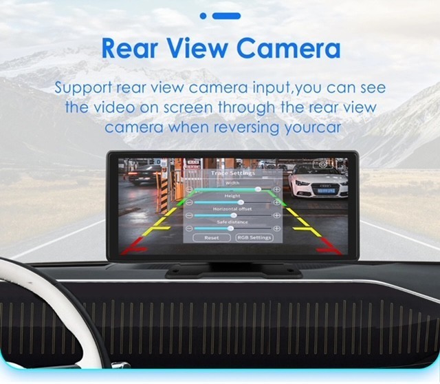9.26″ 2 ch Touch Screen Wireless Apple Carplay Portable Car Stereo Android Auto