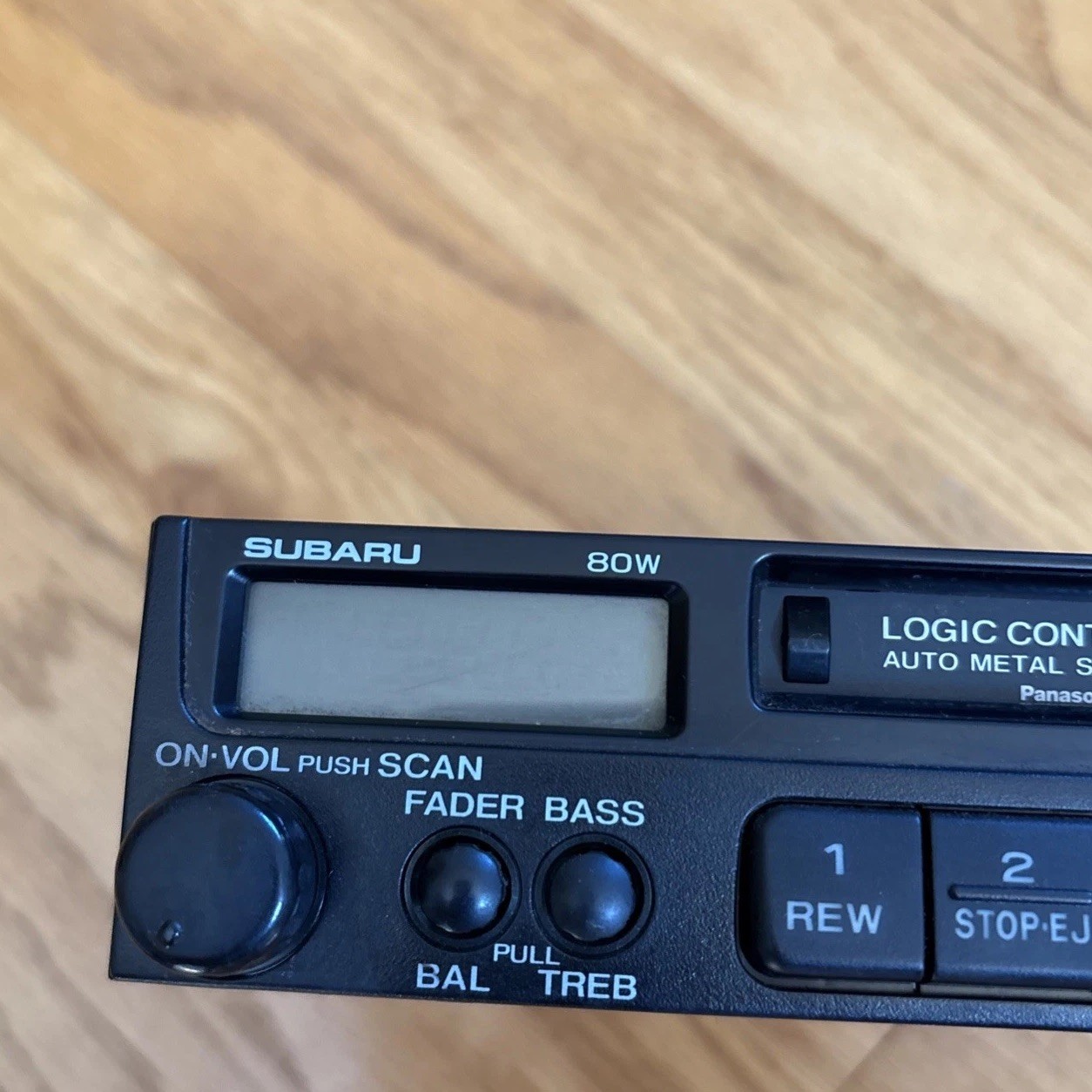 Subaru AM FM Cassette Deck Car Stereo Panasonic P114 Vintage