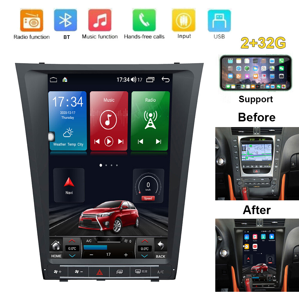 2+32G For Lexus GS300 GS350 GS400 430 Car Stereo Radio Player GPS Android Navi