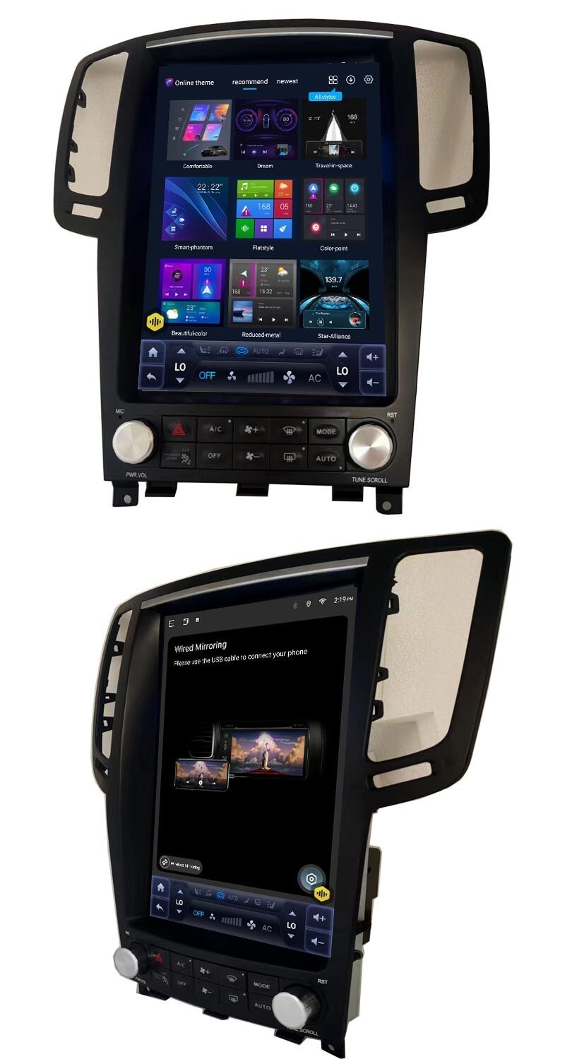 For Infiniti G25 G37 2009-2015 12.1″ Vertical Screen Car Radio CarPlay GPS 32G