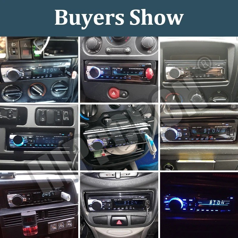 Bluetooth Car Stereo Audio In-dash FM AUX Input Receiver SD USB Mp3 Player