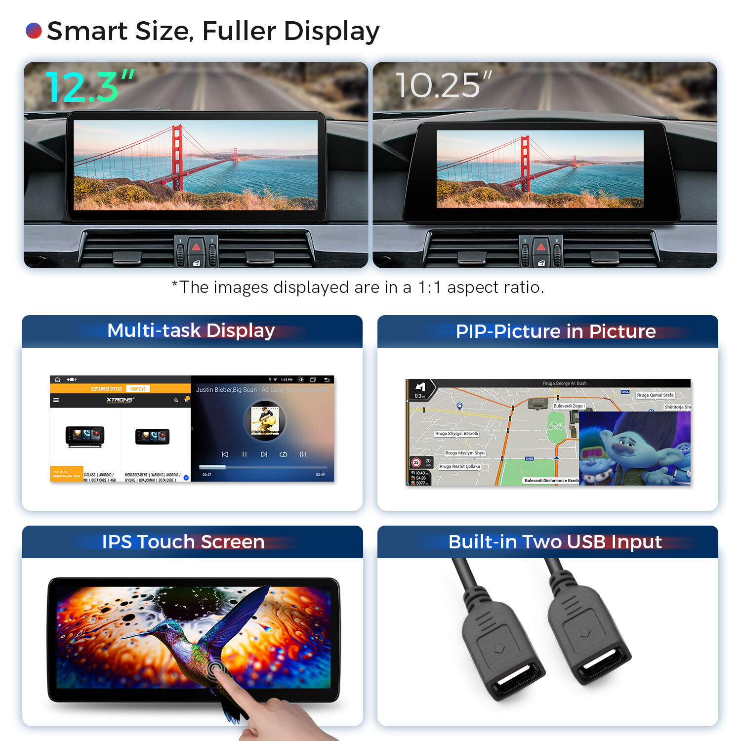 12.3″ IPS Android 13 4G WIFI Car GPS Stereo CarPlay WiFi For BMW 5er E60 E61 CCC