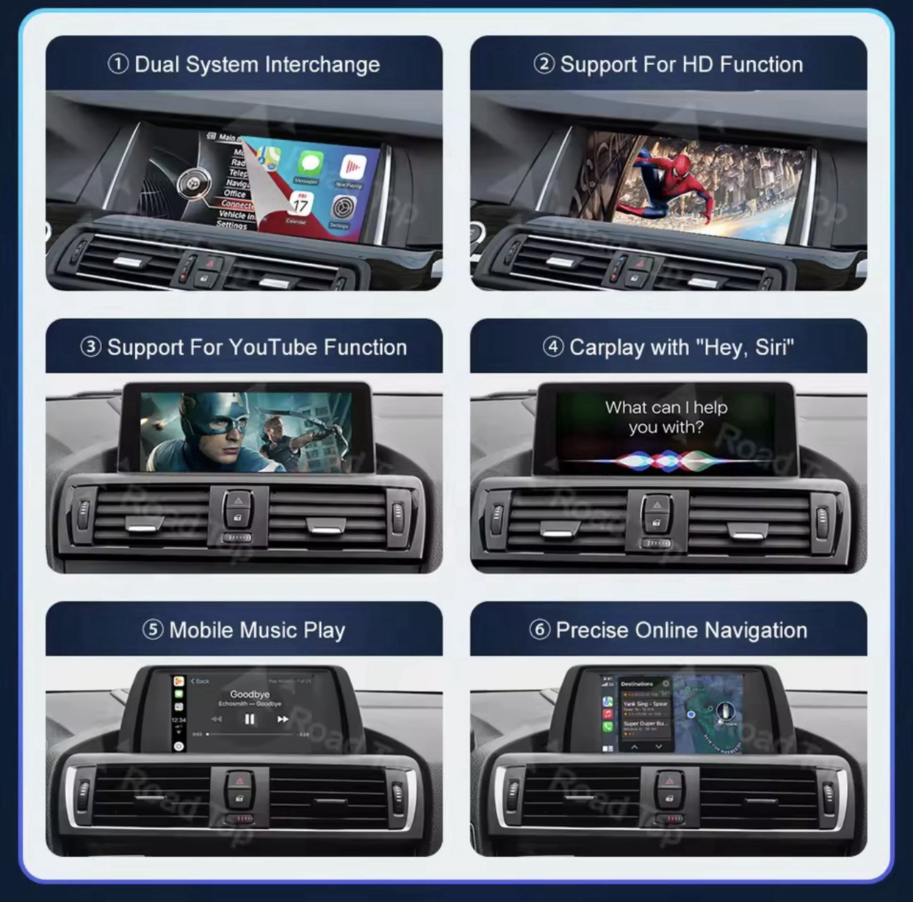 Add Carplay Or Android Auto to Original Factory Screen No Screen Not Included