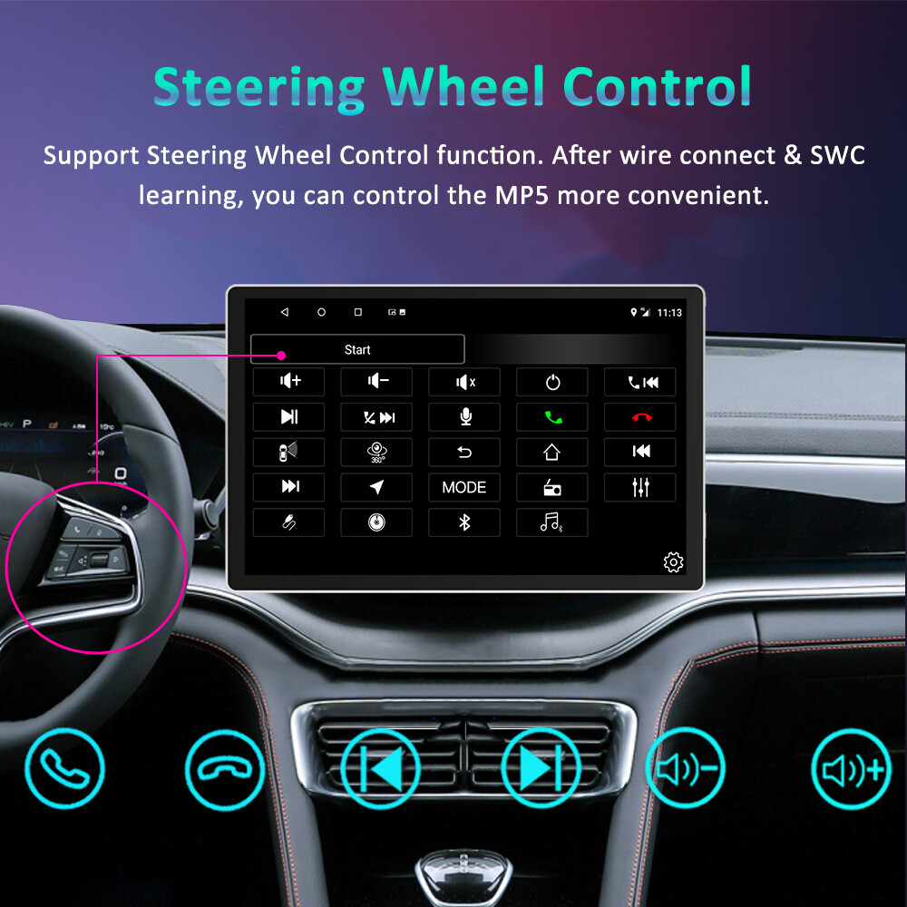 Double 2 Din 13.1” Andriod 12 Carplay Car Radio Stereo GPS Wifi Touch Screen
