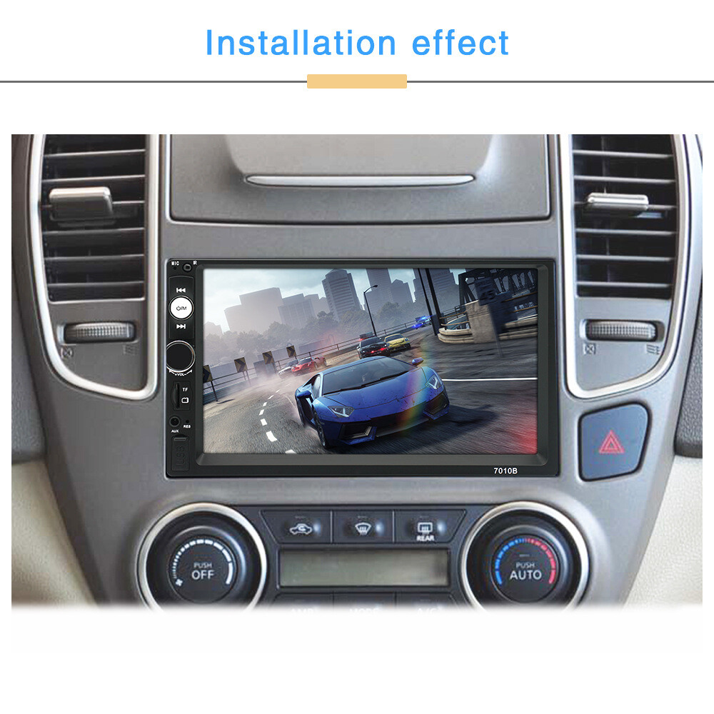 12V USB/TF Android IOS 7” 2 Din HD Touch Screen Car Stereo MP5 Player FM Radio