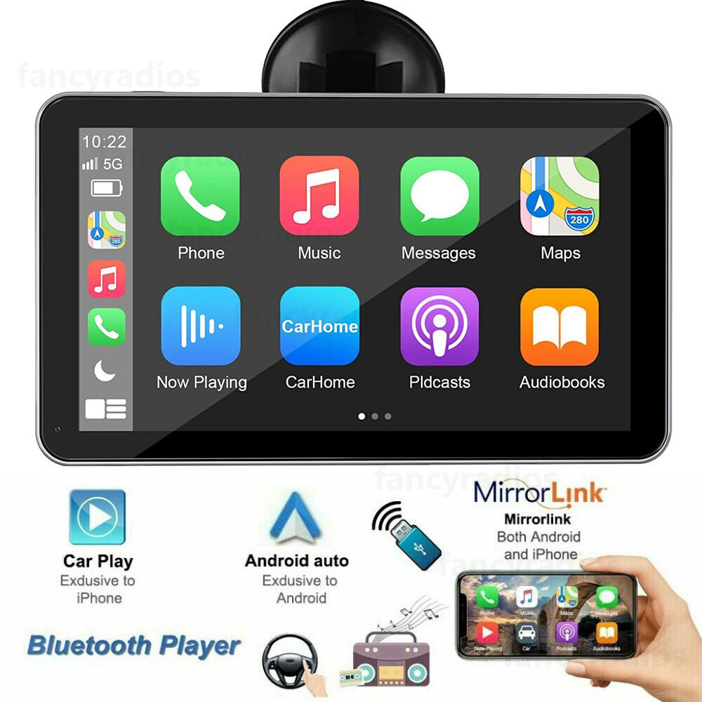 7″ Touch Screen Car Stereo Radio Apple Carplay Android Auto Portable MP5 Player