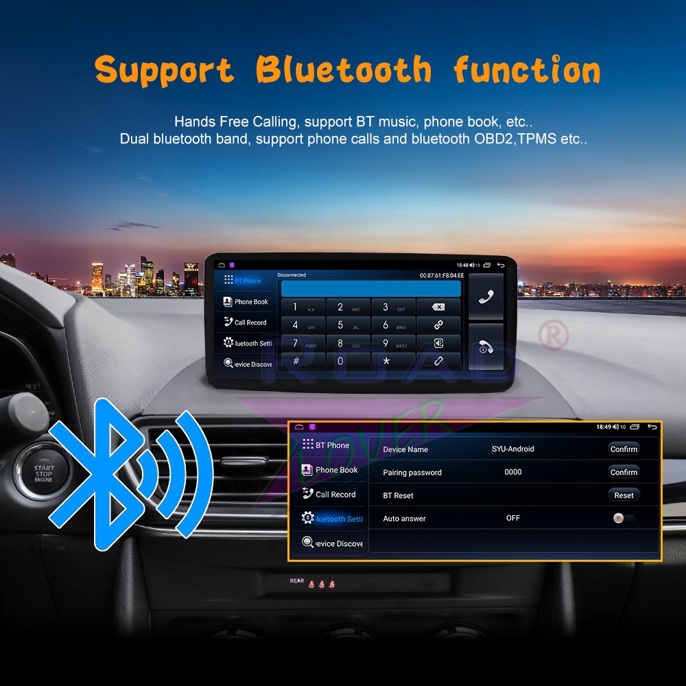Androind 14.0 Car Stereo Radio for Mazda 3 2020 2021 Auto GPS Navi Carplay 4+64G