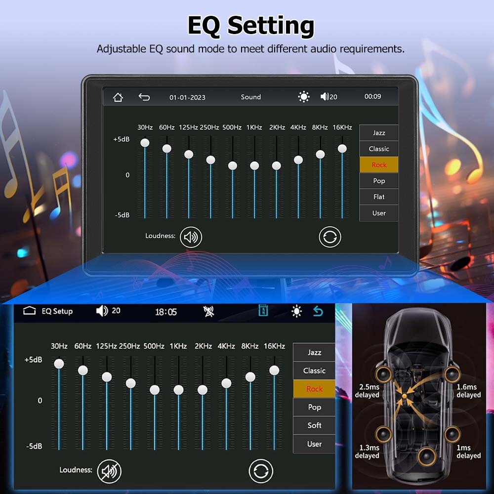 7′ screen car player MP5 portable smart player supports Android Auto FM AUX