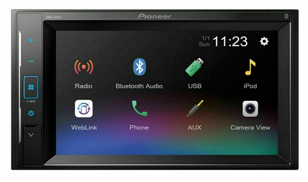 Pioneer DMH-240EX Bluetooth Media Android iPhone Alexa Aux 5Ch HD AM FM USB 6.2″