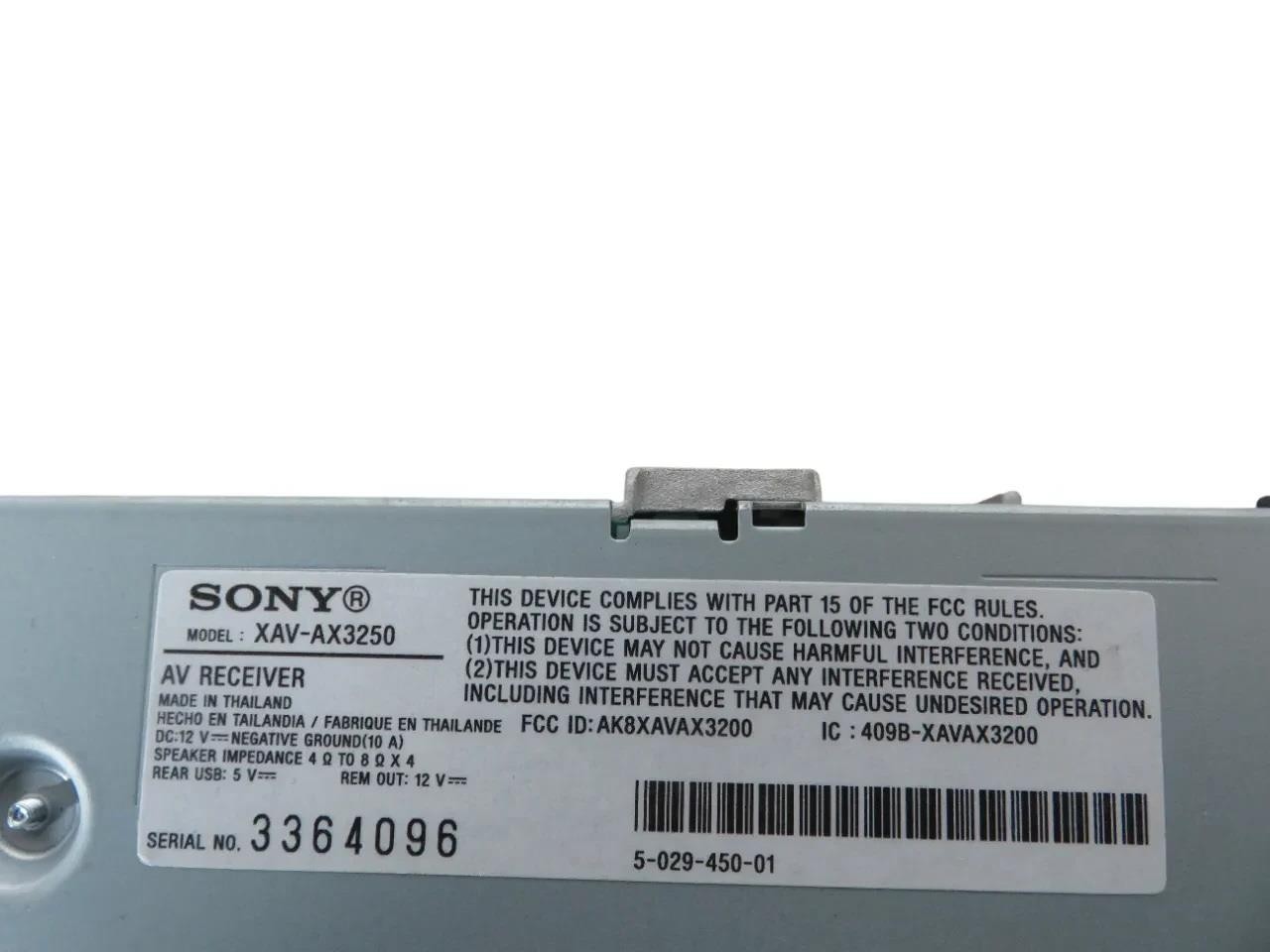 SONY XAV-AX3250 AV RECEIVER CAR RADIO – Free Shipping
