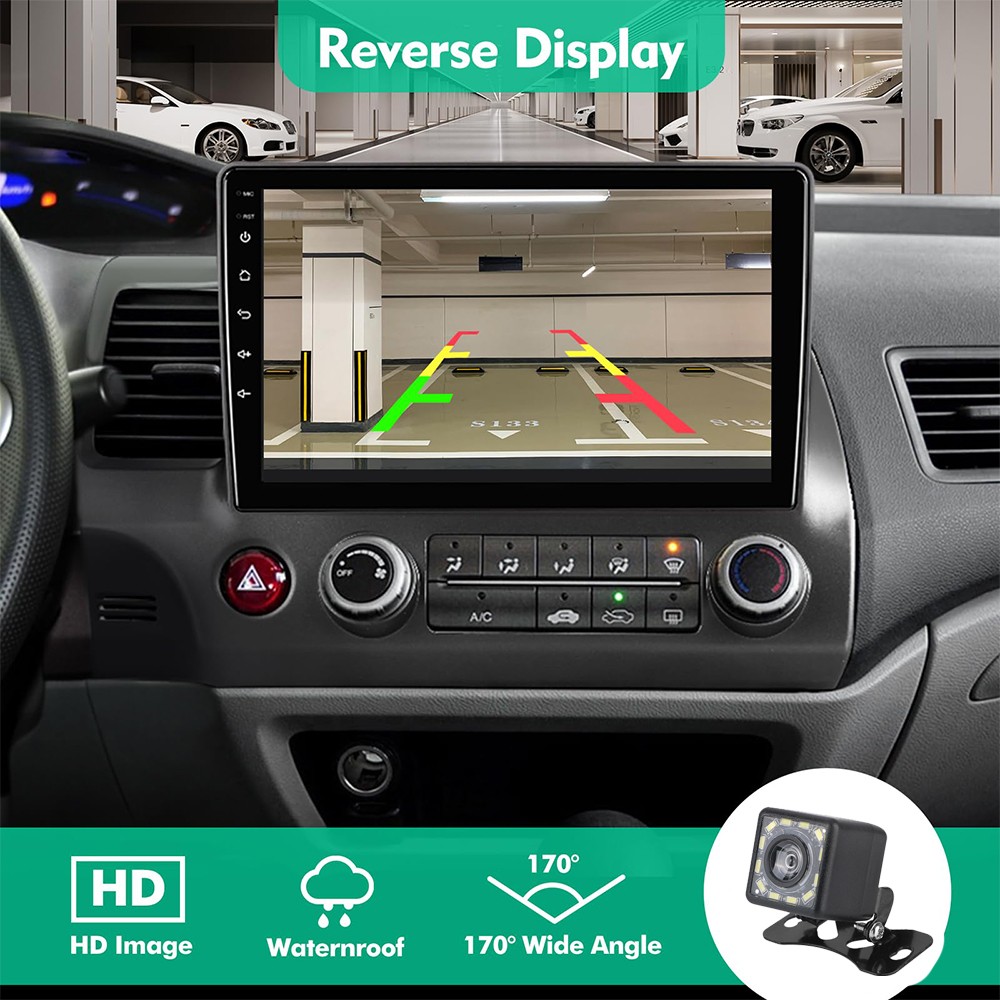 For Honda Civic 2006-2011 10.1 Inch Carplay Android 13 Radio 2 din MP5 Player