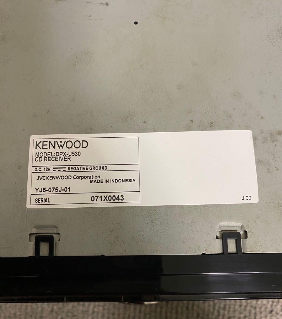 KENWOOD DPX-U530 CD RECEIVER FM AM MP3 WMA WAV 2DIN Black MAX.50W x4 DC14.4V