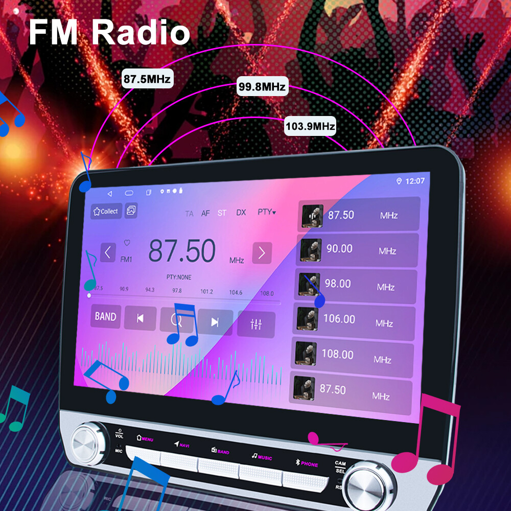 2+64G 10.1″ Double 2 Din Android 13.0 Car Carplay GPS Navi Radio Stereo WIFI BT