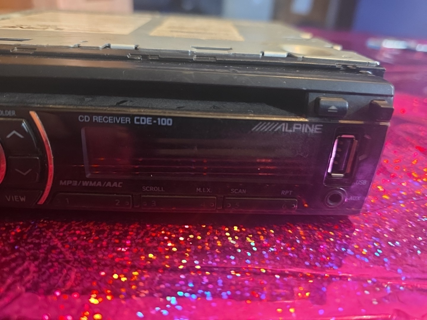 Alpine CDE-100 CD Player and MP3 In-Dash Receiver