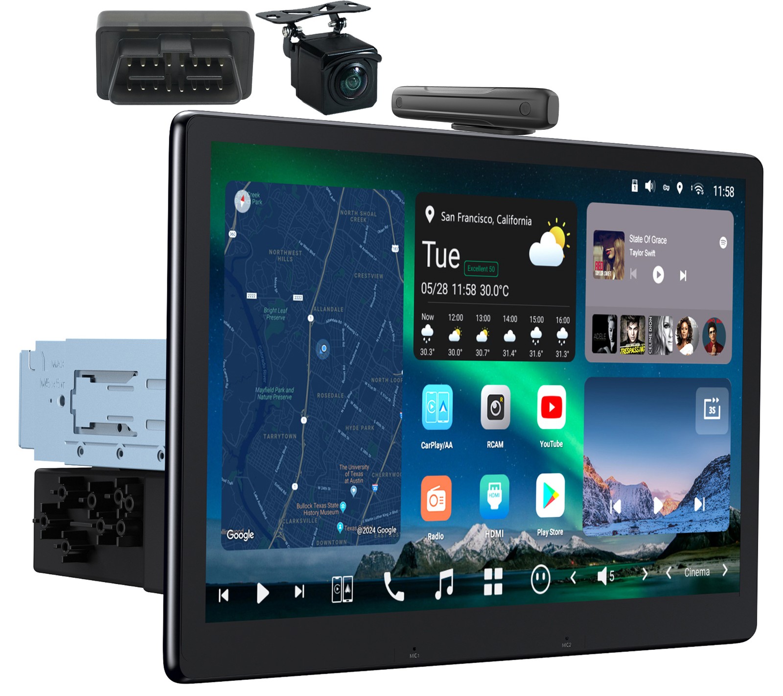 ATOTO 12.95″ X10 AI Android Car Stereo 1DIN&2DIN With Rear Camera OBDII Scanner