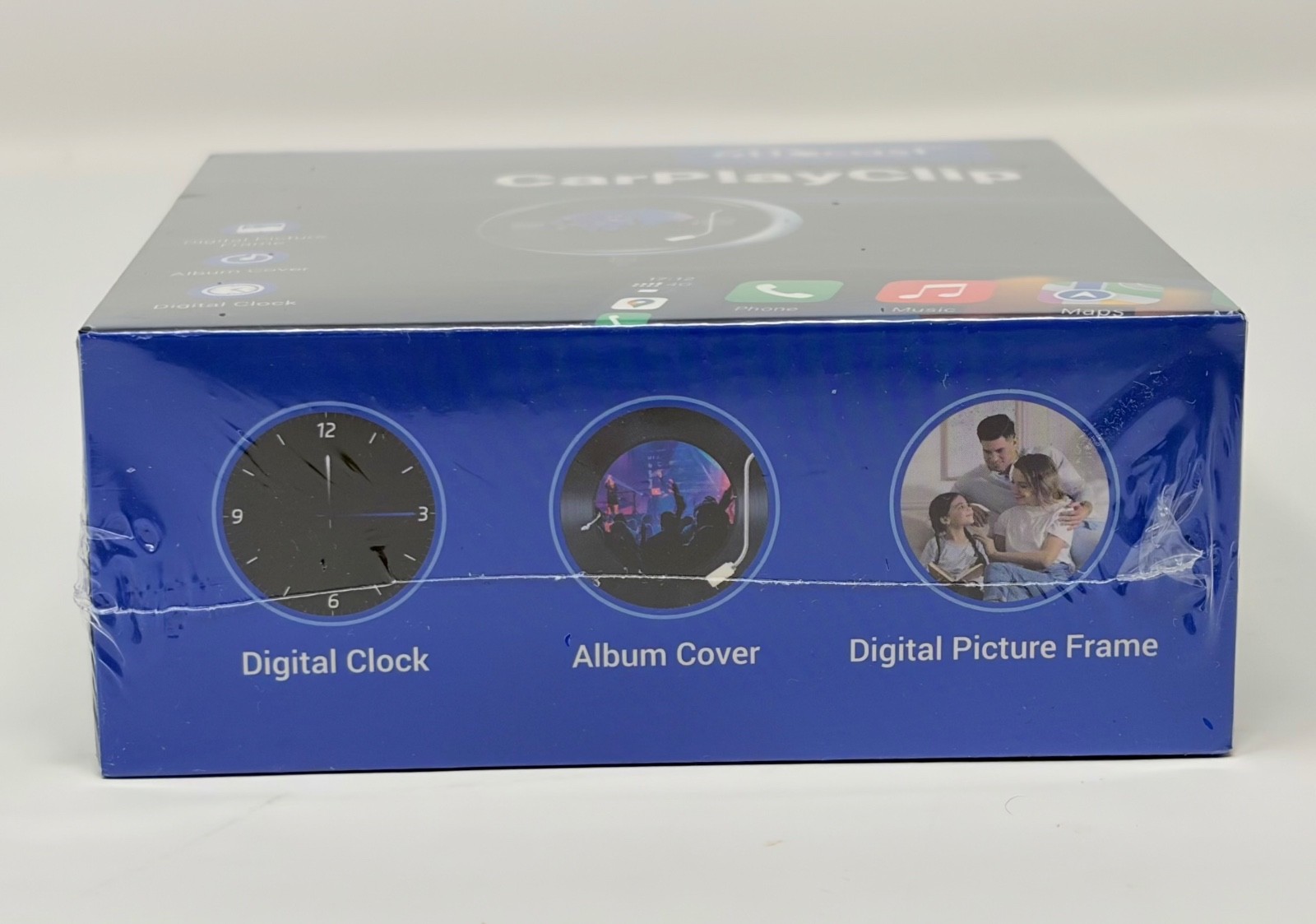 Ottocast CarPlay Clip Wireless Car Adapter Dashboard Digital Frame Clock Dongle