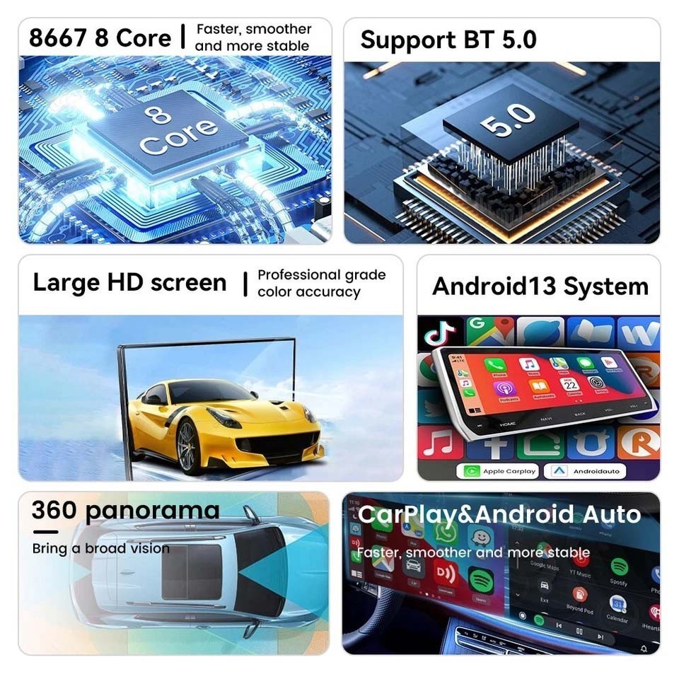 12.3” For 2019 Mercedes-Benz GLC C-Class Android Car Radio Stereo Apple Carplay