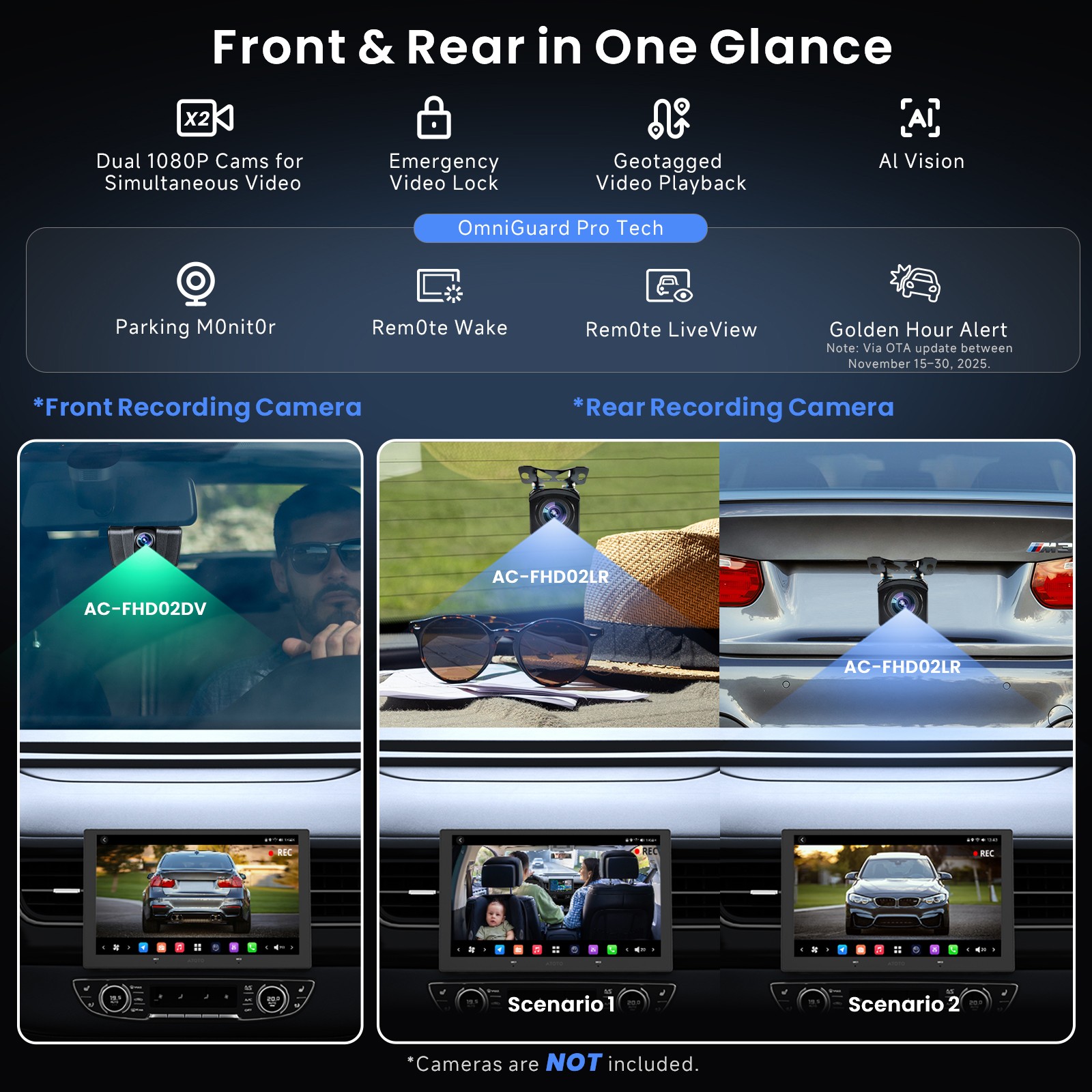ATOTO Flagship 9″ 2DIN AI Android Car Stereo Carplay& Rear Cam Built-in G-Sensor