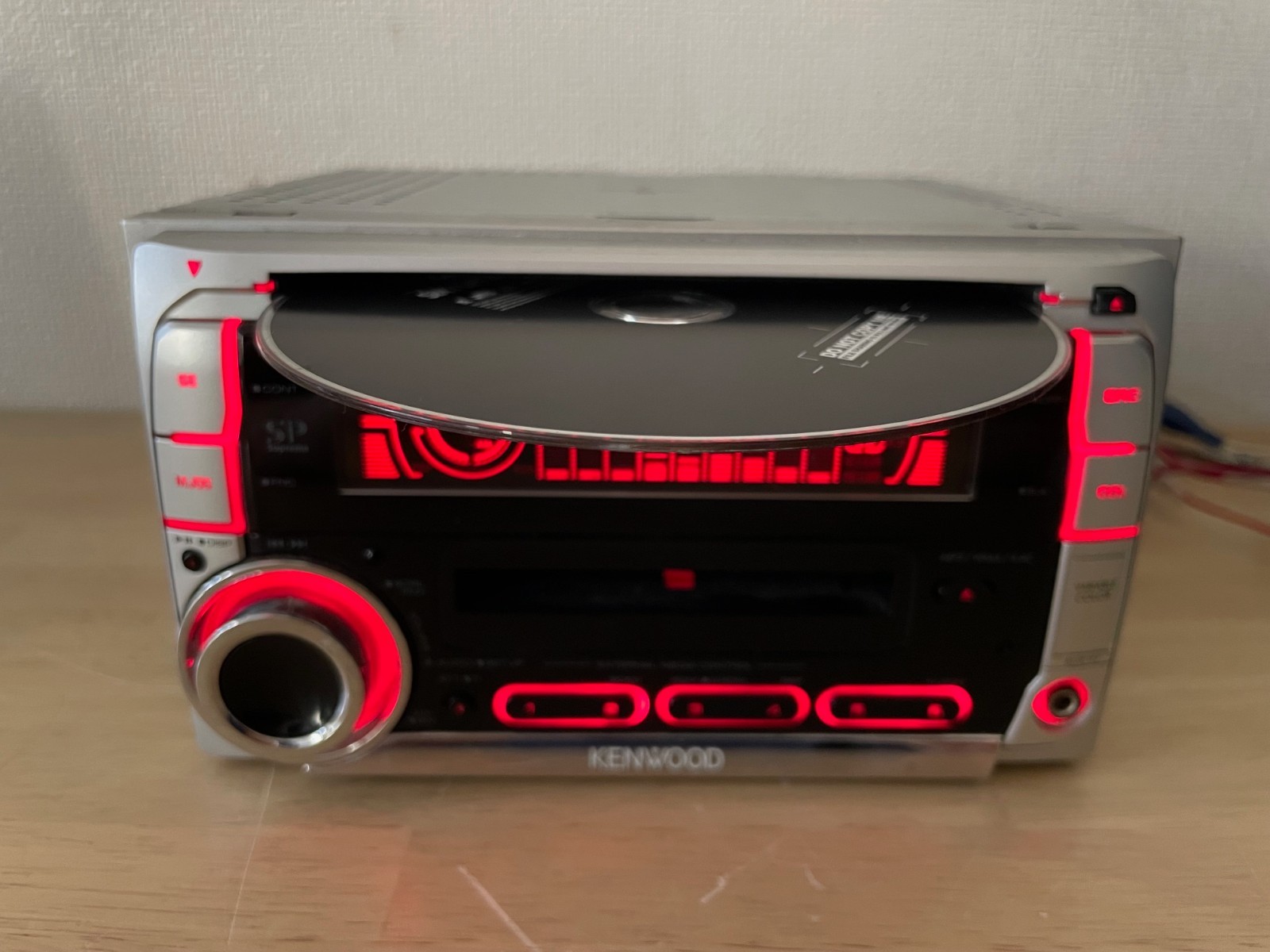 KENWOOD DPX-50MDS 2Din Car Audio CD MD MDLP MP3 AUX Player With Bluetooth Tested