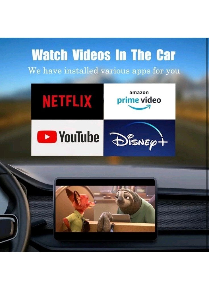 Baorce CarPlay Box with Netflix, Disney+, Prime Video, YouTube, 3in1 Car Stre