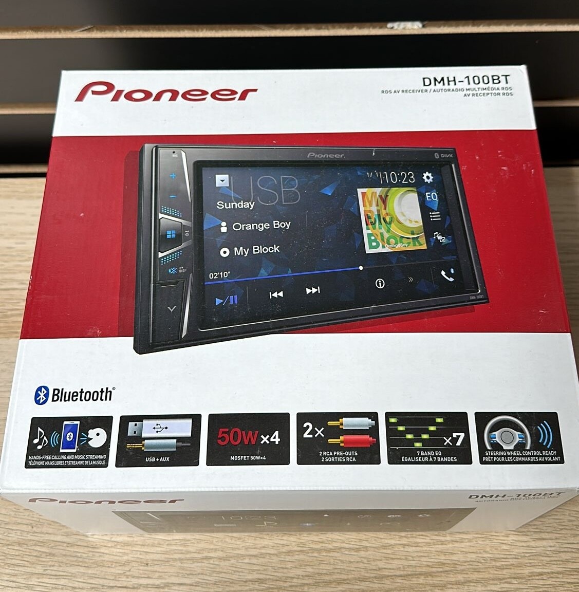 Pioneer DMH-100BT Bluetooth Media Player Android iPhone USB, BRAND NEW, SEALED