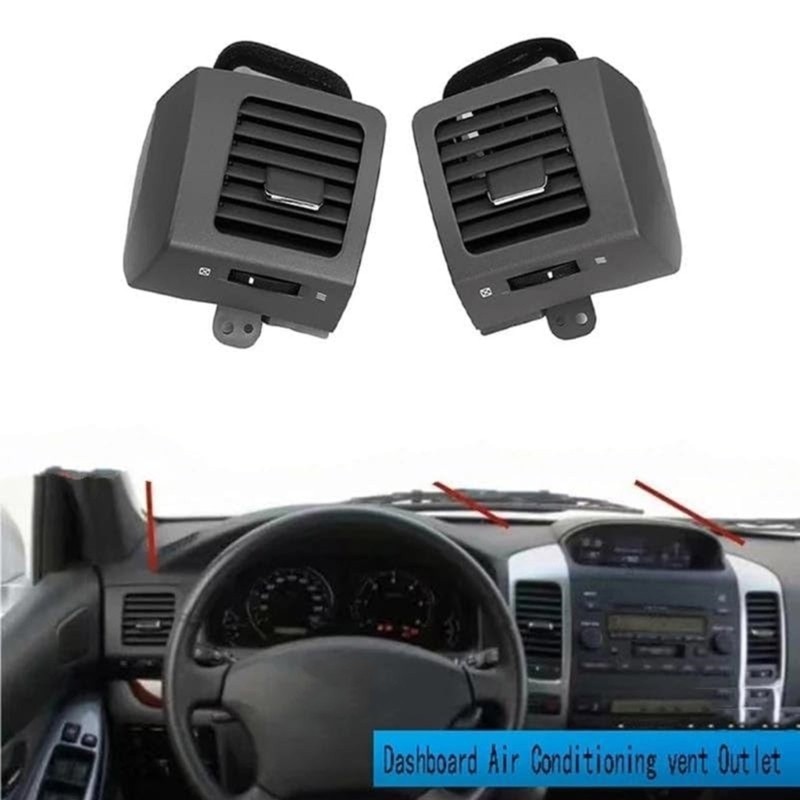 Car Dashboard Air Vent Outlet Air Conditioning Grille 1 Pair For LC120 2003-2009