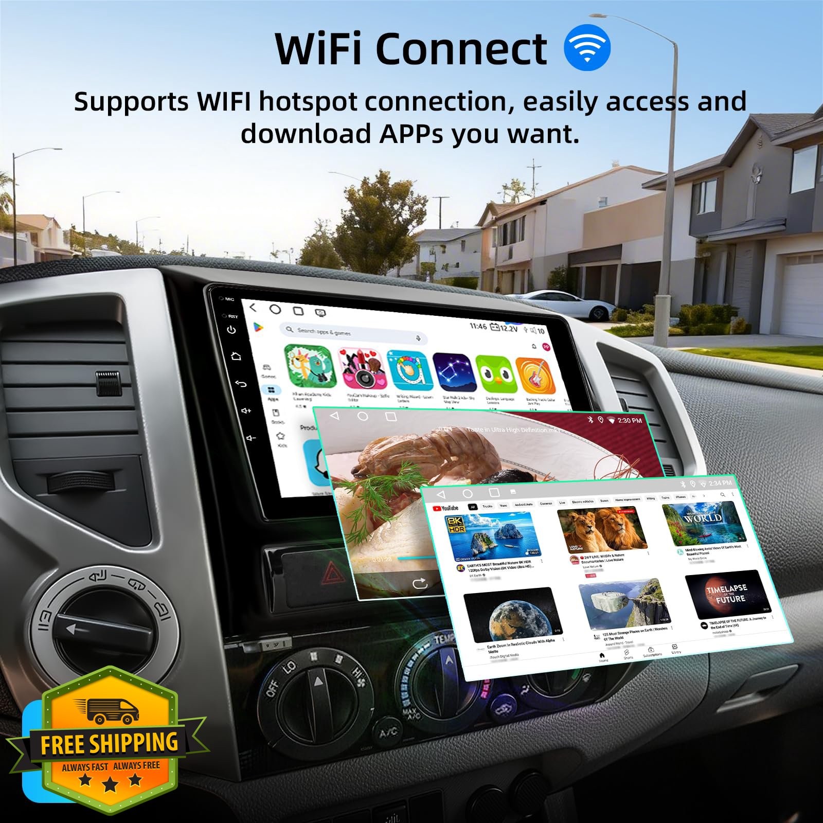 KOBANOICA Tacoma 2005-2015 9″ Android Car Stereo