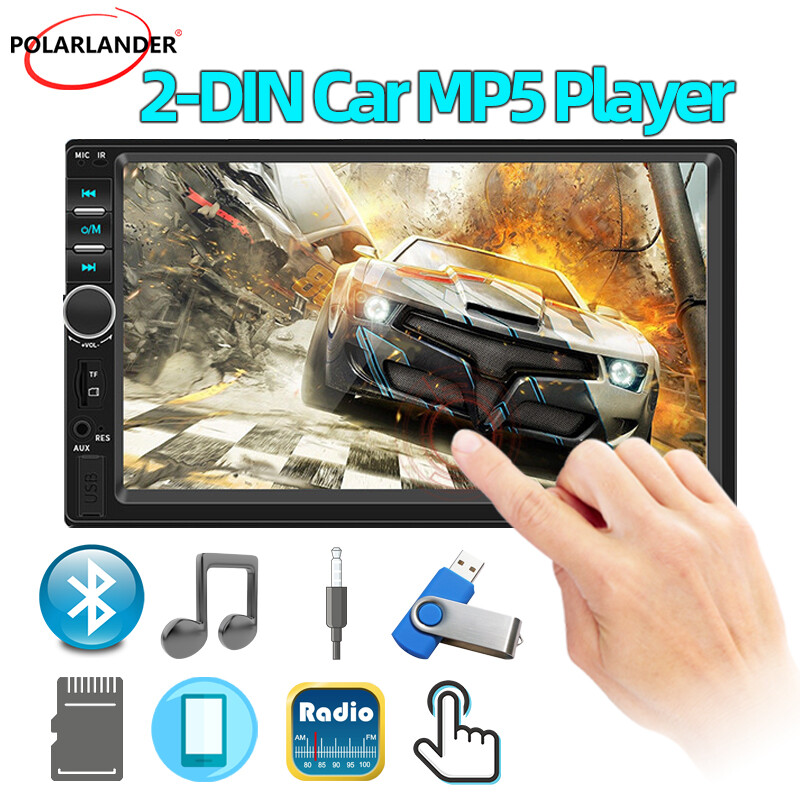 7″ Double 2 Din Car Stereo Radio Bluetooth Touch Screen Audio MP5 Player In-dash