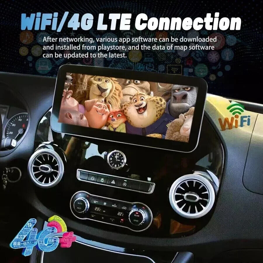 12.3″ Car Stereo Radio Android Navigation 2+32GB For 2014-2022 Benz Vito Metris
