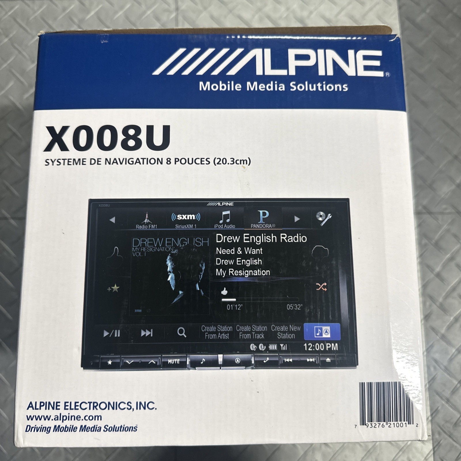ALPINE X008U 8-Inch In dash Car Navigation Touchscreen AM FM SIRIUS XM Receiver