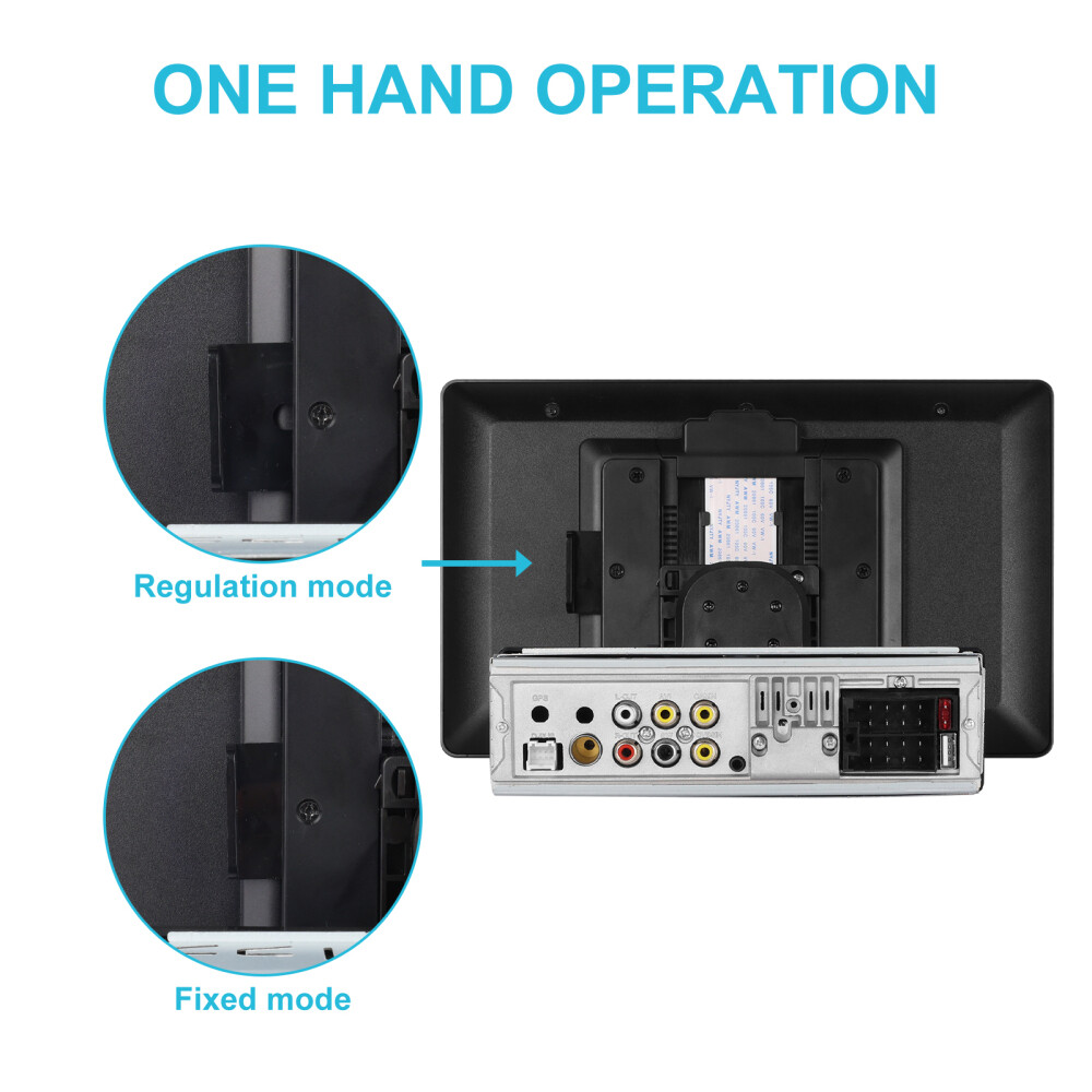 10.4″ Car Stereo Radio Single 1 DIN Carplay Android Auto Vertical Screen +Camera