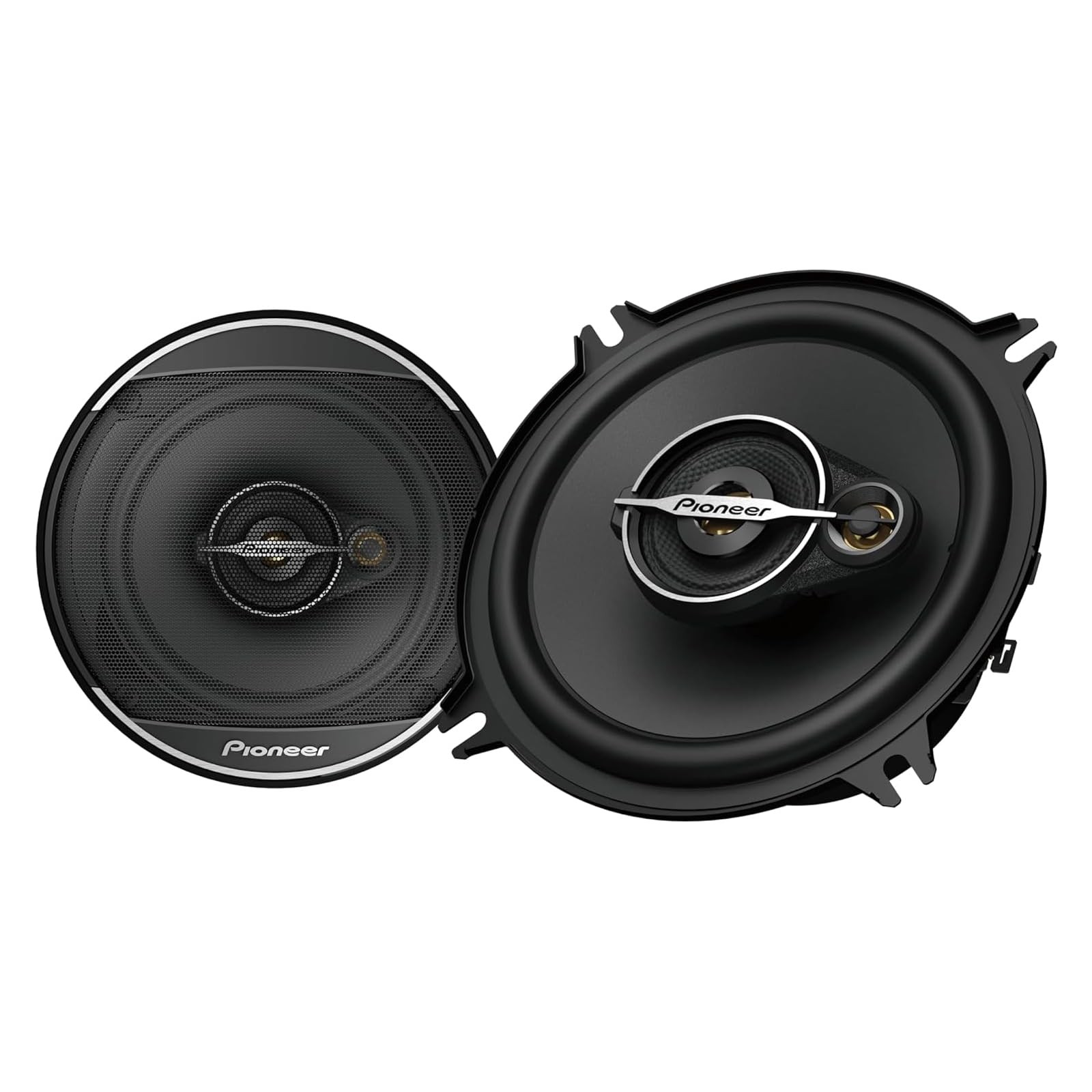 A-Series Standard TS-A1371F, 3-Way Coaxial Car Audio Speakers, Full Range, Clear