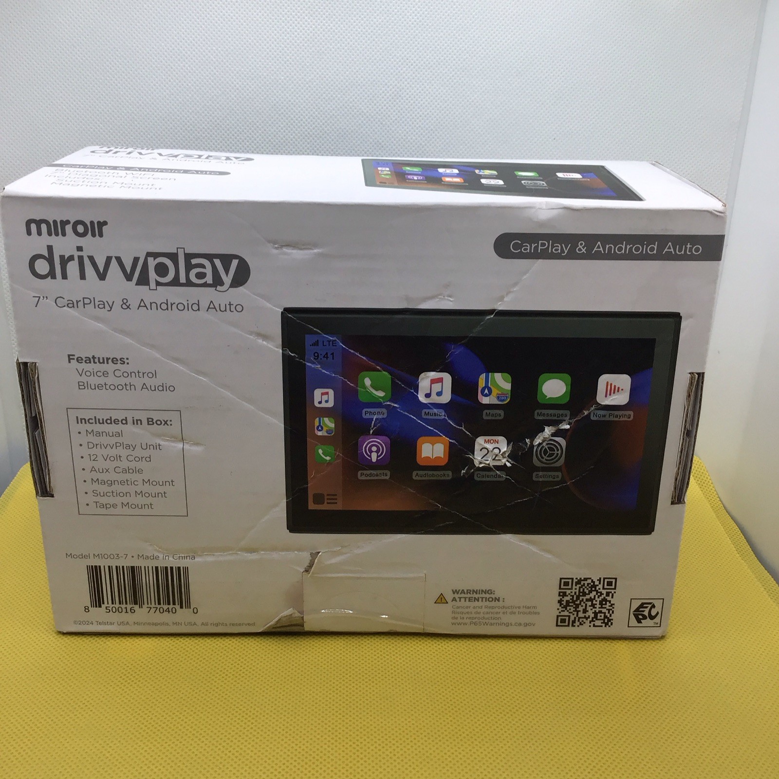Miroir Drivvplay Wireless Car Play & Android Auto Display 7″ Touch Screen M1003™