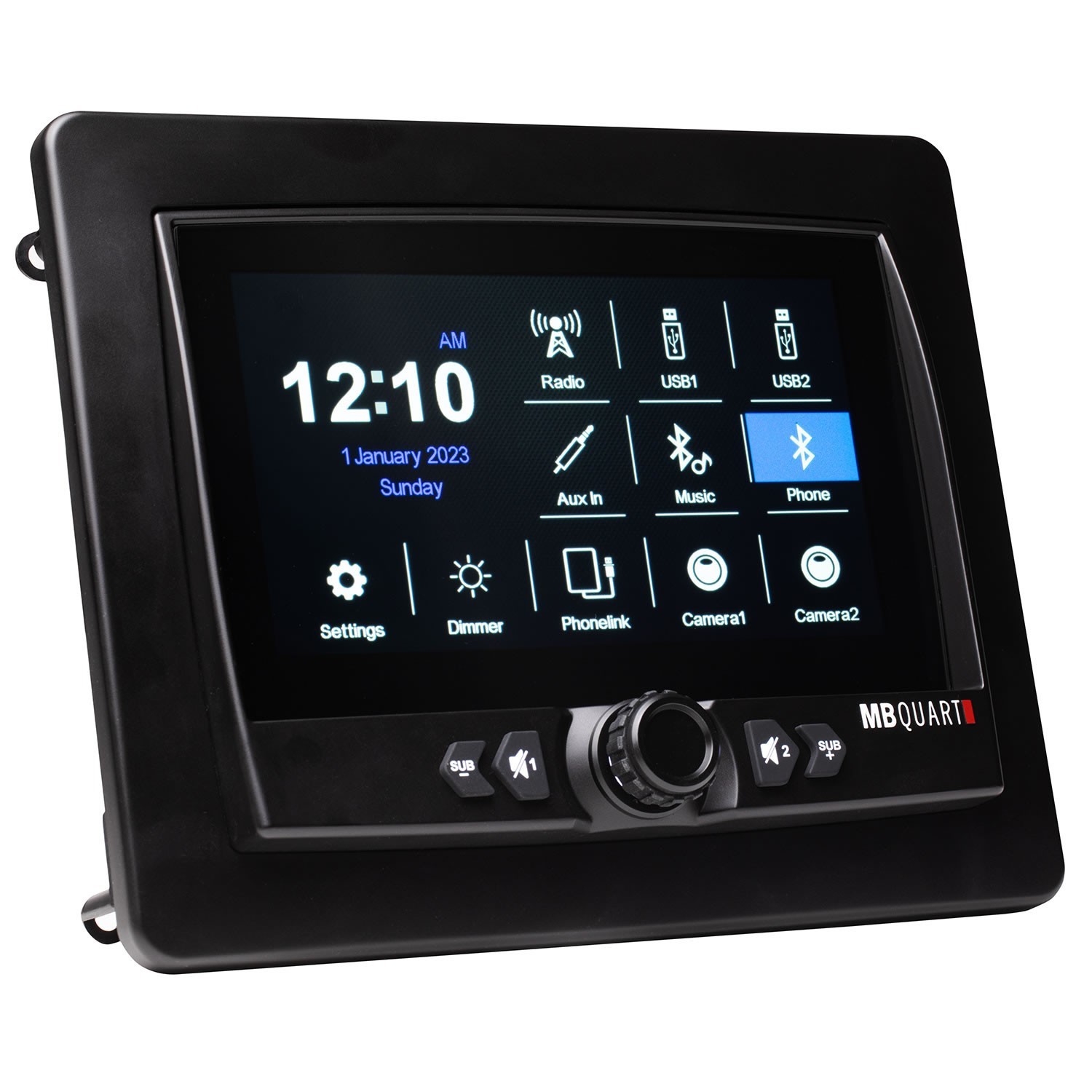 MB Quart GMR-7V1.2 7″ Marine Digital Media Source Unit Wireless AM/FM Bluetooth