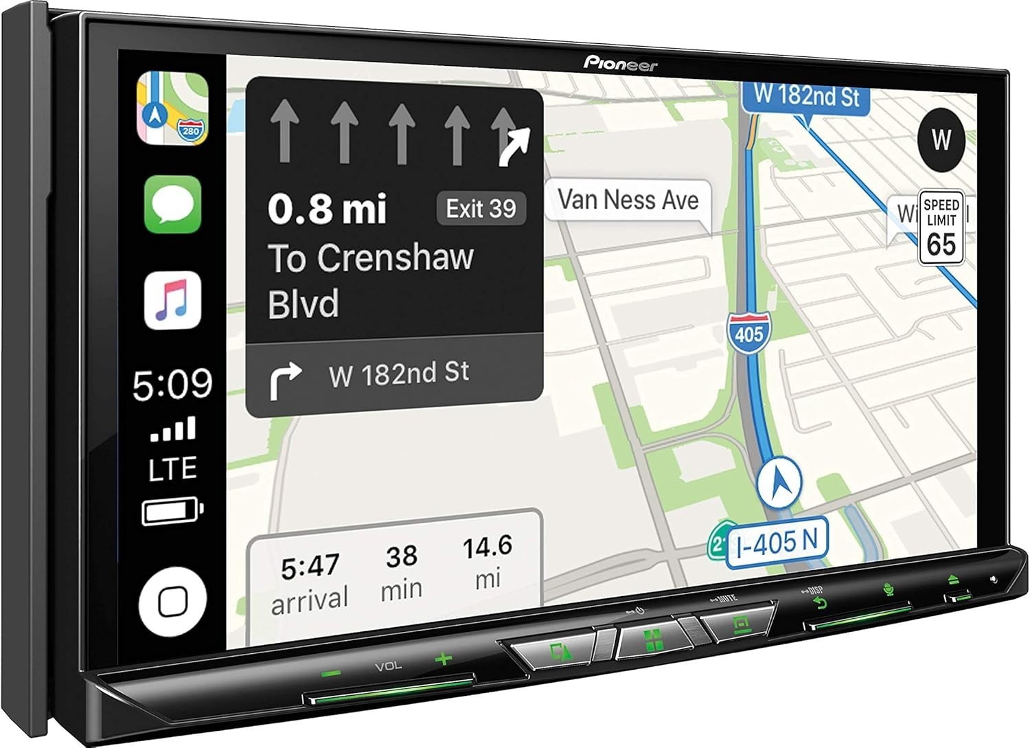 Pioneer AVIC-W8400NEX Flagship in-Dash Navigation AV Receiver – 7” Wvga Display