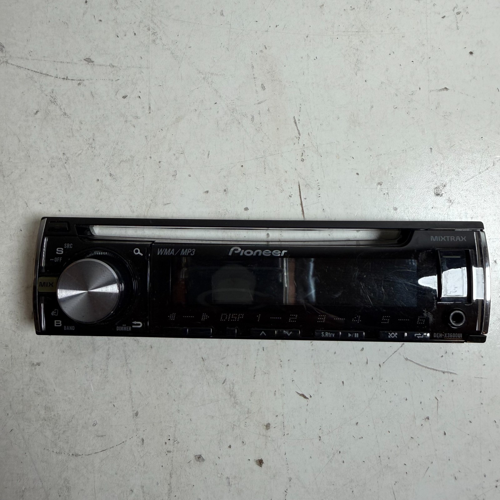 Pioneer Mixtrax DEH-X3600UI Black Car Stereo Front Panel Detachable Faceplate