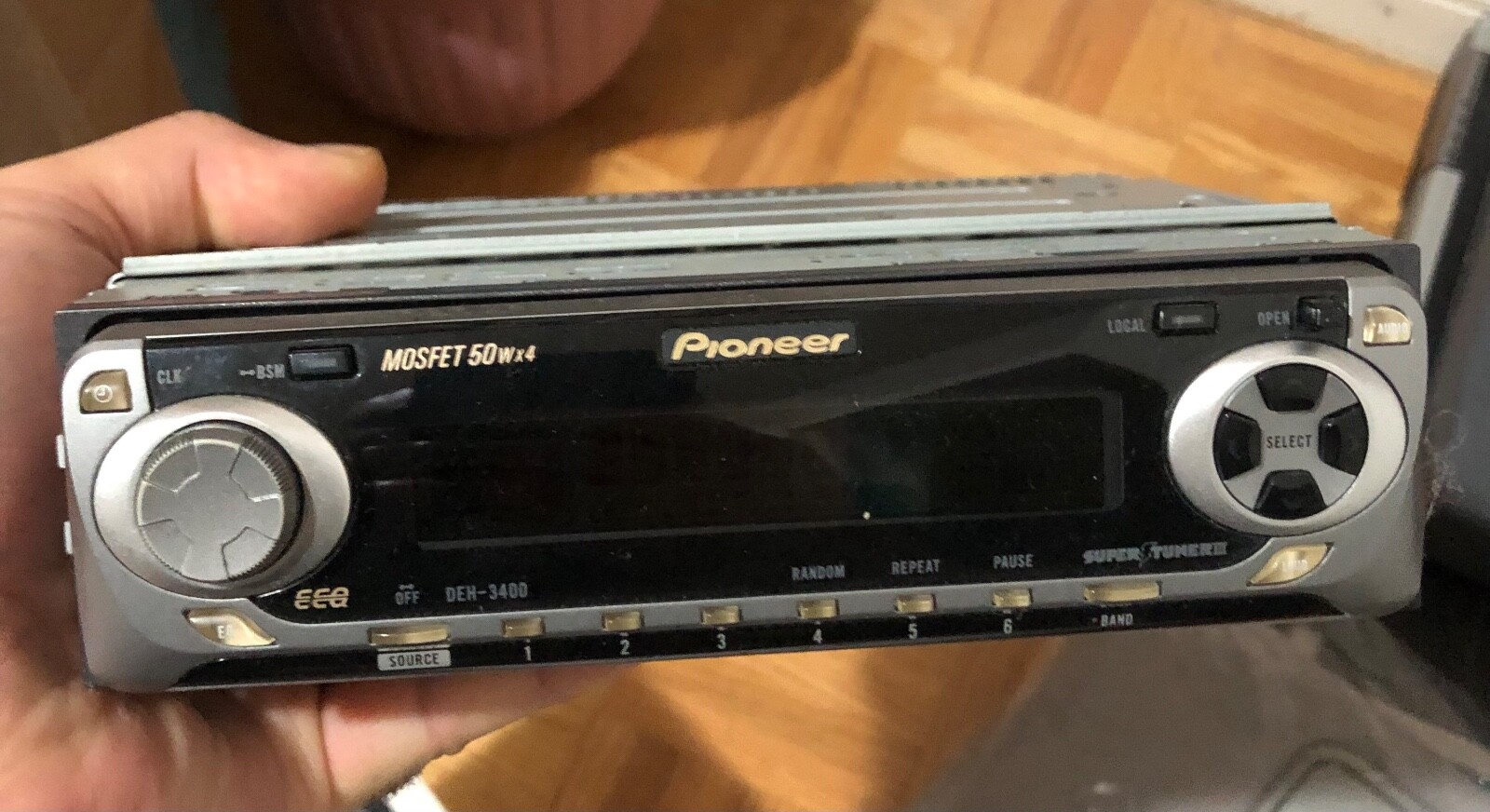 car cd deck player pioneer mosfet 50wx4