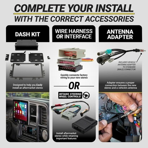 Power Acoustik CP-71WA Single DIN 6.5″ Color Touchscreen Car Stereo w Bluetooth