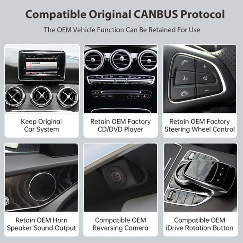 Wireless Carplay/Android Auto 12.3 inch Touch screen for Mercedes Benz NTG4.5