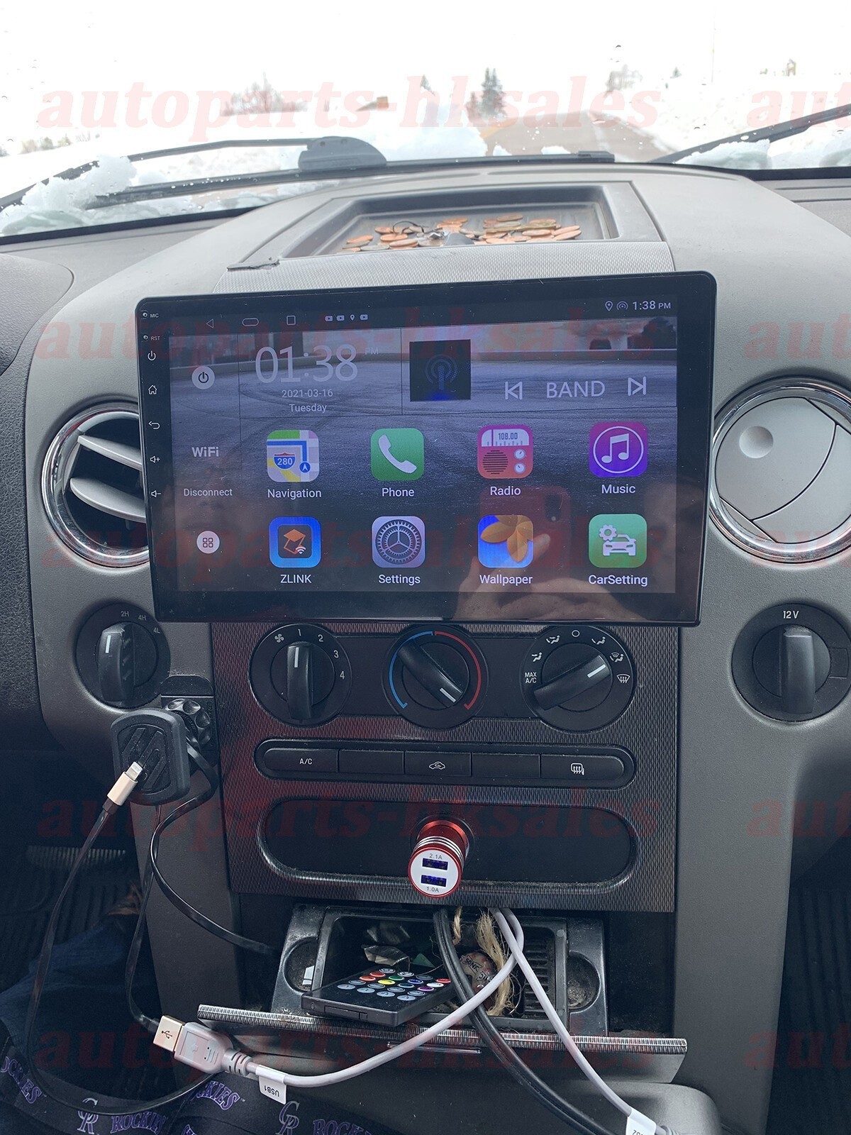 For 2004-2008 Ford F150 9″ Apple Carplay Radio Android 15 GPS NAVI WIFI W/CAM