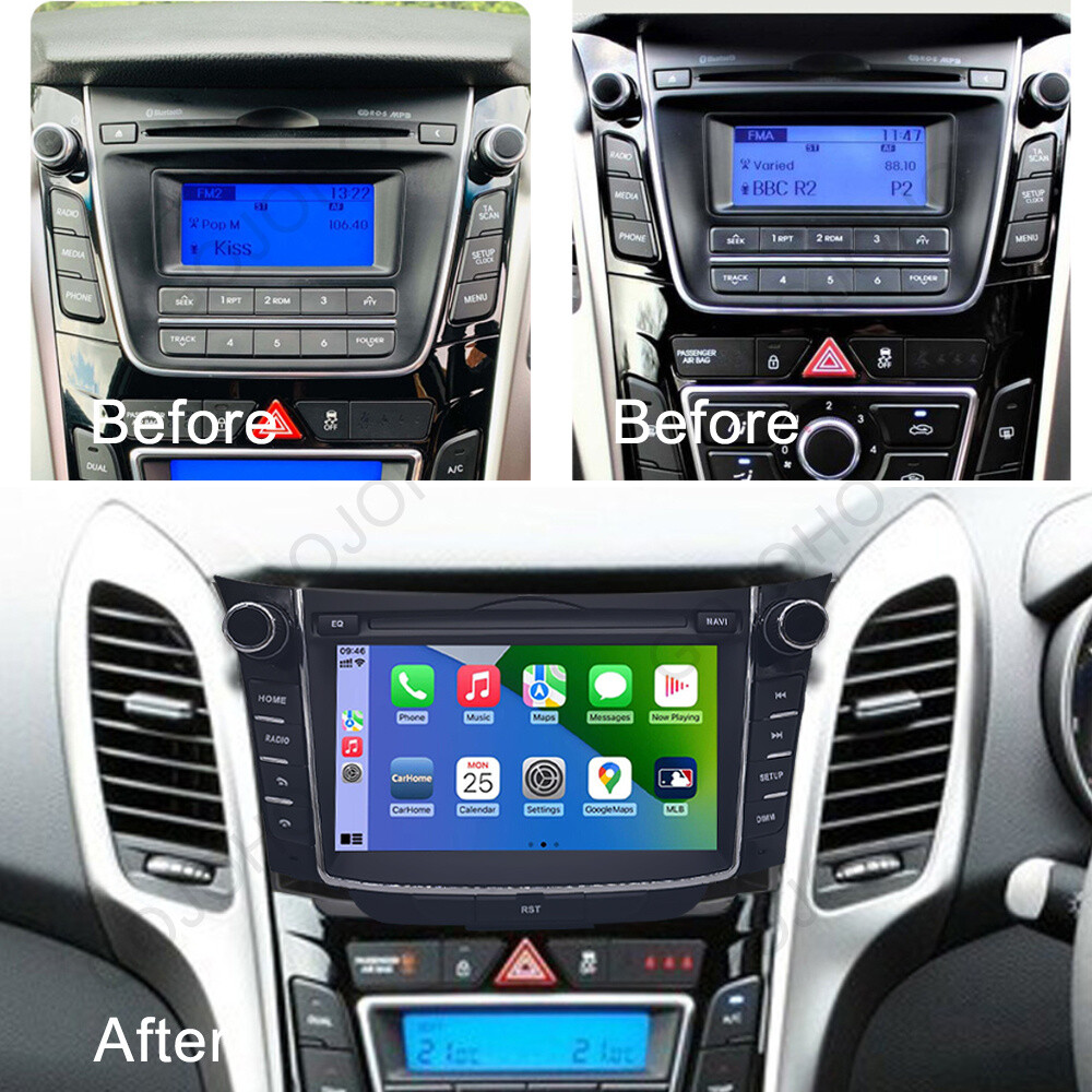 64GB For Hyundai I30 Elantra GT 2012-2016 Android 13 Car Stereo Radio BT Carplay